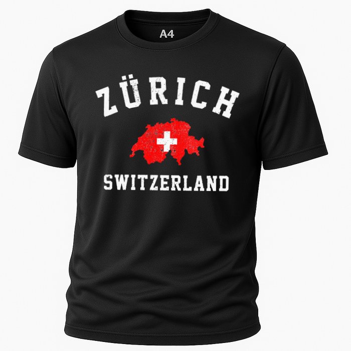 Zurich Switzerland Cooling Performance Crew T-Shirt