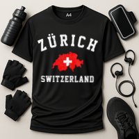 Zurich Switzerland Cooling Performance Crew T-Shirt