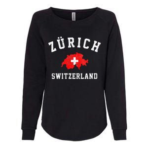 Zurich Switzerland Womens California Wash Sweatshirt