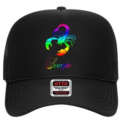 Zodiac Scorpio High Crown Mesh Back Trucker Hat