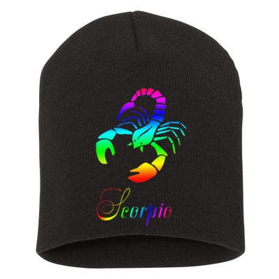 Zodiac Scorpio Short Acrylic Beanie