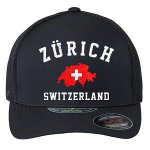 Zurich Switzerland Flexfit Unipanel Trucker Cap