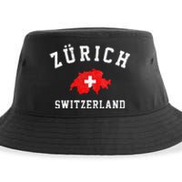 Zurich Switzerland Sustainable Bucket Hat