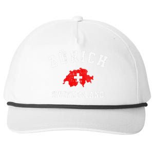 Zurich Switzerland Snapback Five-Panel Rope Hat