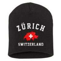 Zurich Switzerland Short Acrylic Beanie