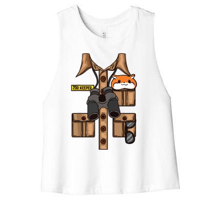 Zookeeper Safari Women's Racerback Cropped Tank