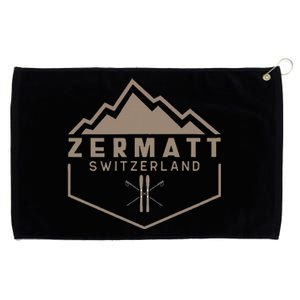 Zermatt Switzerland Grommeted Golf Towel