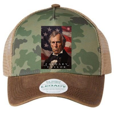 Zachary Taylor 12th President Of The United States Portrait Legacy Tie Dye Trucker Hat