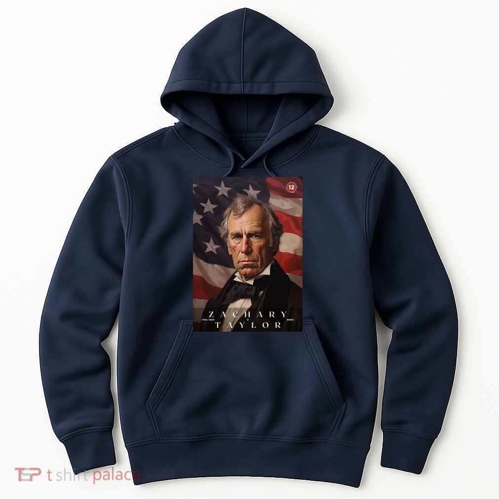 Zachary Taylor 12th President Of The United States Portrait Hoodie