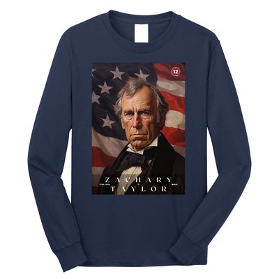 Zachary Taylor 12th President Of The United States Portrait Long Sleeve Shirt