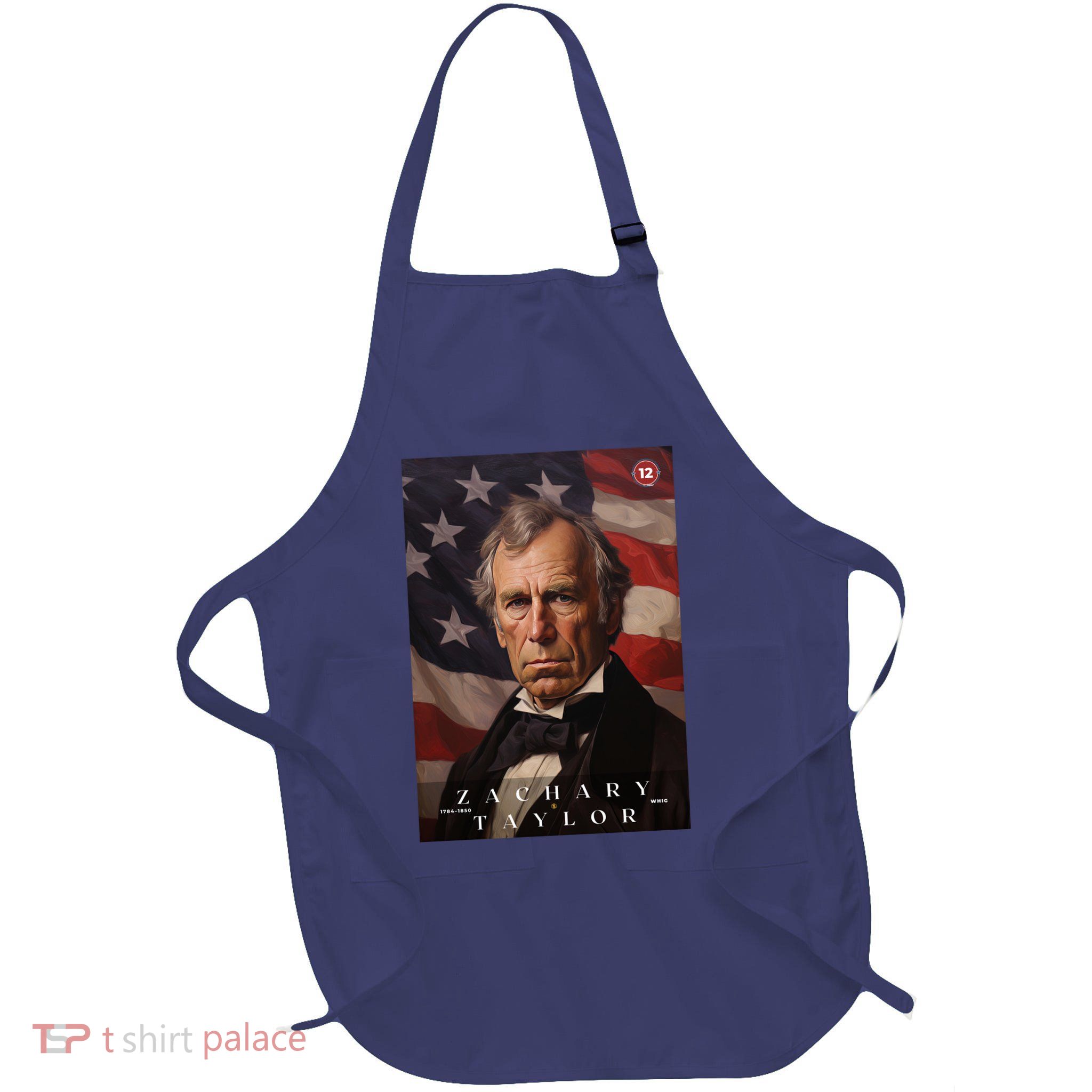 Zachary Taylor 12th President Of The United States Portrait Full-Length Apron With Pockets