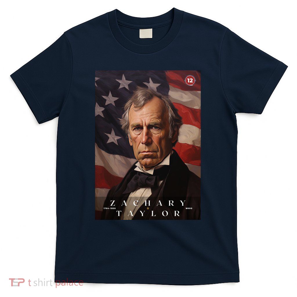 Zachary Taylor 12th President Of The United States Portrait T-Shirt