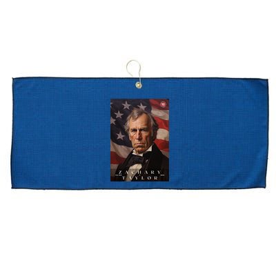 Zachary Taylor 12th President Of The United States Portrait Large Microfiber Waffle Golf Towel