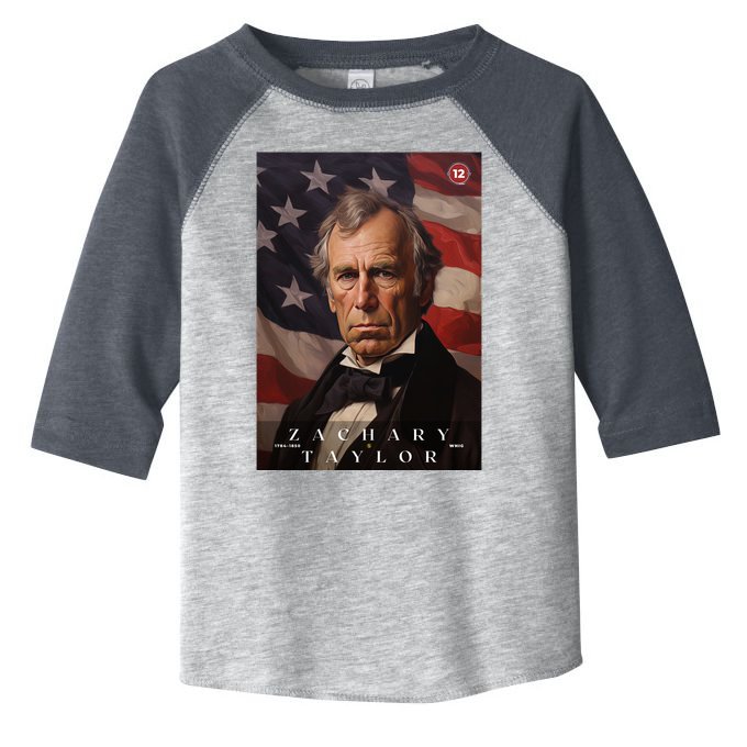 Zachary Taylor 12th President Of The United States Portrait Toddler Fine Jersey T-Shirt