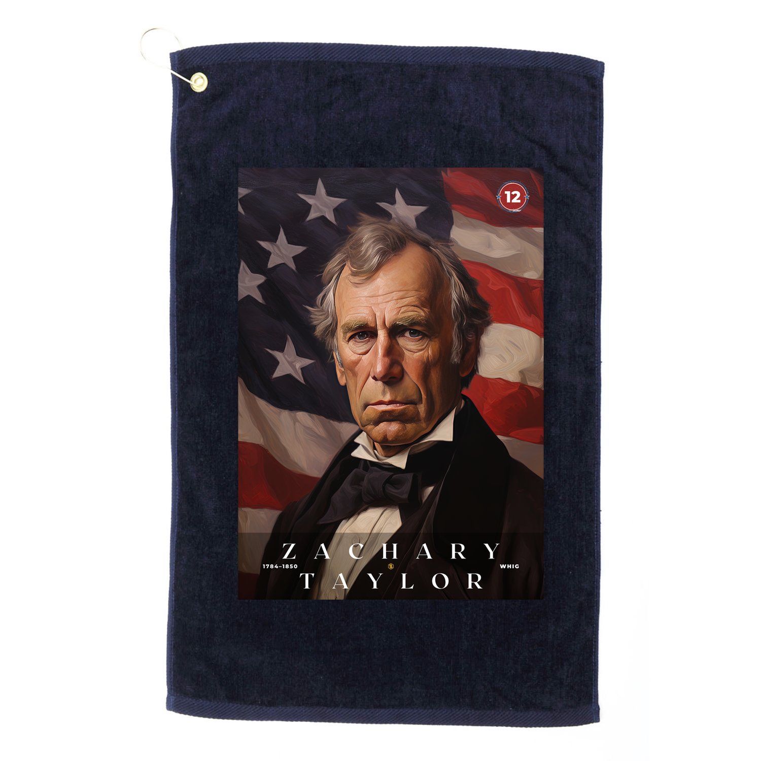 Zachary Taylor 12th President Of The United States Portrait Golf Towel