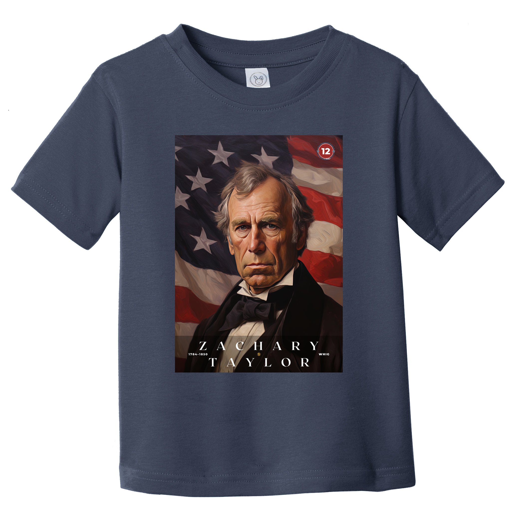 Zachary Taylor 12th President Of The United States Portrait Toddler T-Shirt