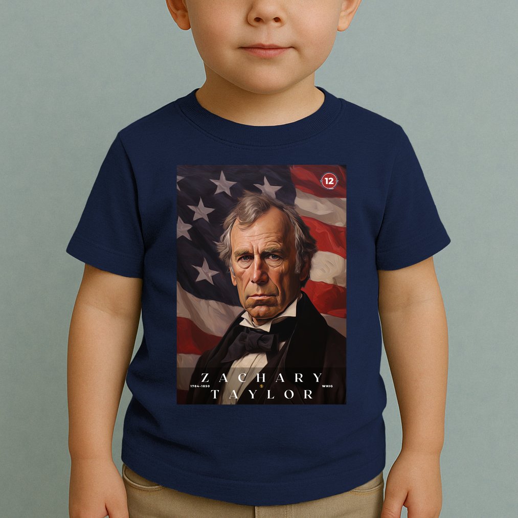Zachary Taylor 12th President Of The United States Portrait Toddler T-Shirt