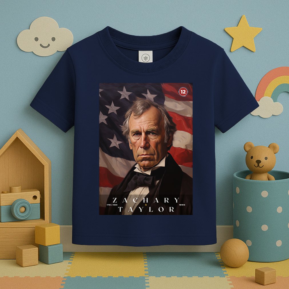 Zachary Taylor 12th President Of The United States Portrait Toddler T-Shirt