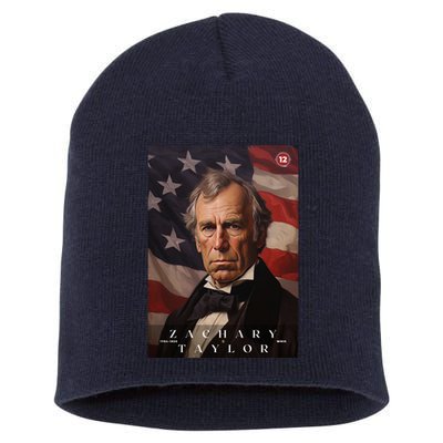 Zachary Taylor 12th President Of The United States Portrait Short Acrylic Beanie