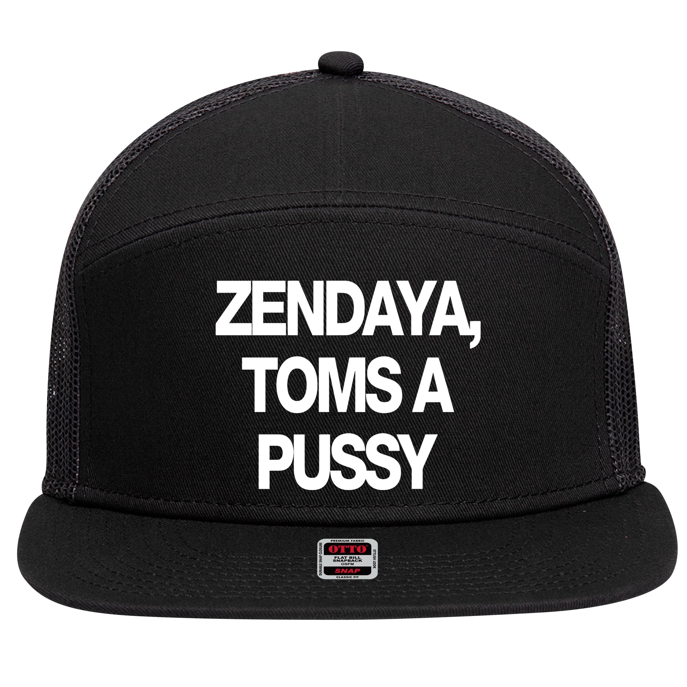 Zendaya Toms A Pussy 7 Panel Mesh Trucker Snapback Hat