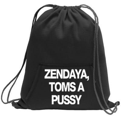 Zendaya Toms A Pussy Sweatshirt Cinch Pack Bag