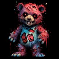 Zombie Teddy Bear Bucket Hat