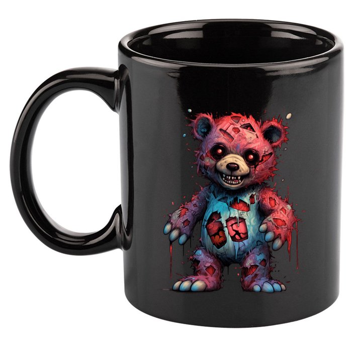 Zombie Teddy Bear 11oz C Handle Ceramic Mug