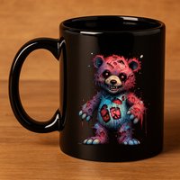 Zombie Teddy Bear 11oz C Handle Ceramic Mug