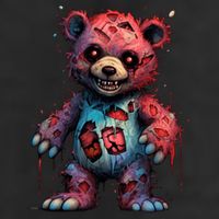 Zombie Teddy Bear 11oz C Handle Ceramic Mug