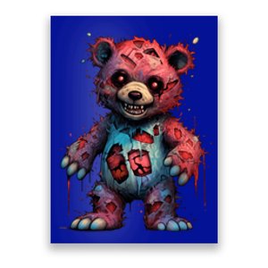 Zombie Teddy Bear Poster