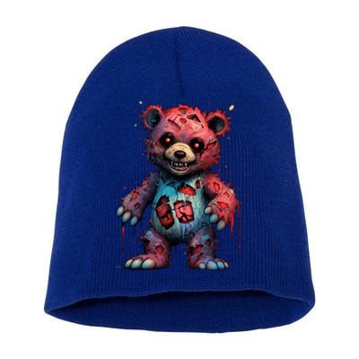 Zombie Teddy Bear Short Acrylic Beanie