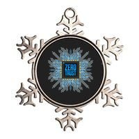 Zero Trust Cyber Security Hacking Programmer Developer Funny Gift Metallic Star Ornament