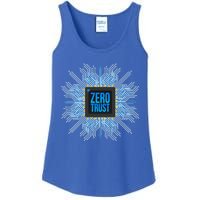 Zero Trust Cyber Security Hacking Programmer Developer Funny Gift Ladies Essential Tank