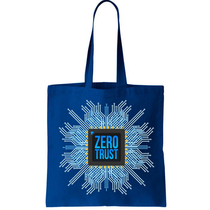Zero Trust Cyber Security Hacking Programmer Developer Funny Gift Tote Bag