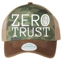 Zero Trust Cyber Security Hacking Programmer Developer Funny Gift Legacy Tie Dye Trucker Hat