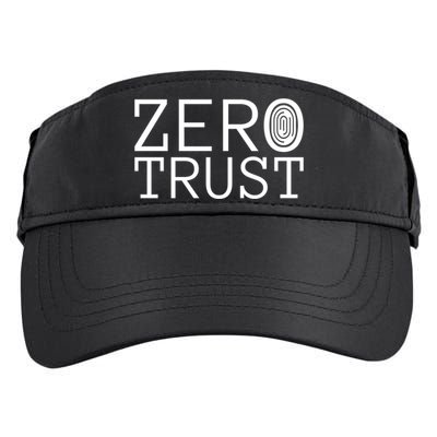 Zero Trust Cyber Security Hacking Programmer Developer Funny Gift Adult Drive Performance Visor