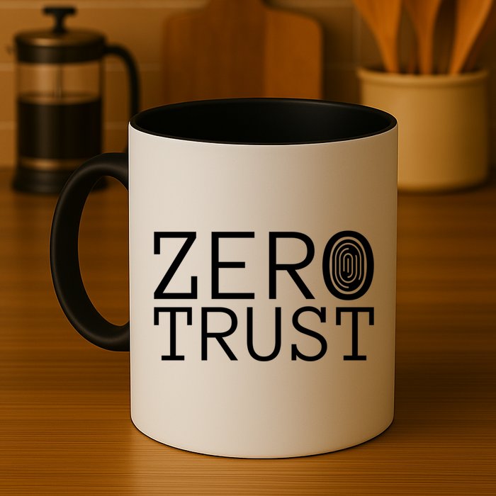 Zero Trust Cyber Security Hacking Programmer Developer Funny Gift Mug