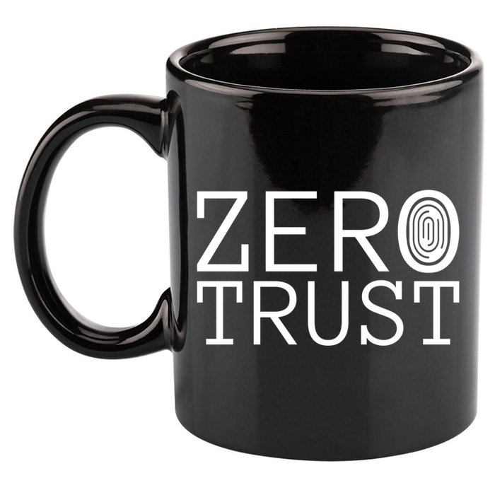 Zero Trust Cyber Security Hacking Programmer Developer Funny Gift 11oz C Handle Ceramic Mug