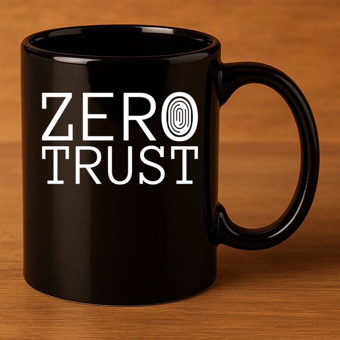 Zero Trust Cyber Security Hacking Programmer Developer Funny Gift 11oz C Handle Ceramic Mug