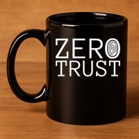 Zero Trust Cyber Security Hacking Programmer Developer Funny Gift 11oz C Handle Ceramic Mug