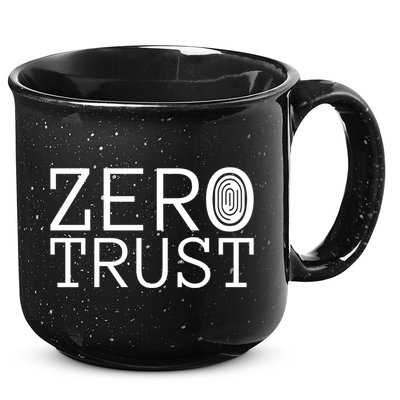 Zero Trust Cyber Security Hacking Programmer Developer Funny Gift 15oz Campfire Ceramic Mug