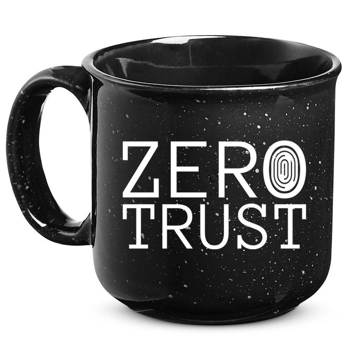 Zero Trust Cyber Security Hacking Programmer Developer Funny Gift 15oz Campfire Ceramic Mug