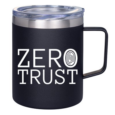Zero Trust Cyber Security Hacking Programmer Developer Funny Gift 12oz Stainless Steel Coffee Mug