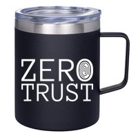 Zero Trust Cyber Security Hacking Programmer Developer Funny Gift 12oz Stainless Steel Coffee Mug