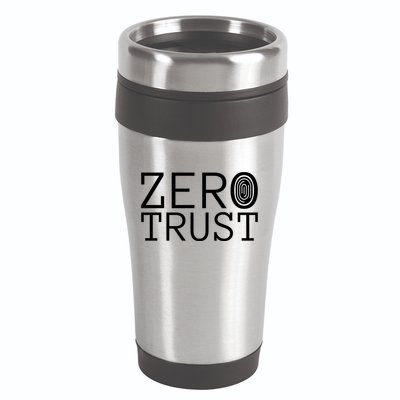 Zero Trust Cyber Security Hacking Programmer Developer Funny Gift 16oz Travel Tumbler