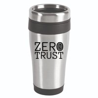 Zero Trust Cyber Security Hacking Programmer Developer Funny Gift 16oz Travel Tumbler