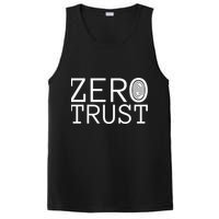 Zero Trust Cyber Security Hacking Programmer Developer Funny Gift PosiCharge Competitor Tank