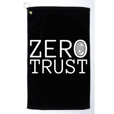 Zero Trust Cyber Security Hacking Programmer Developer Funny Gift Golf Towel