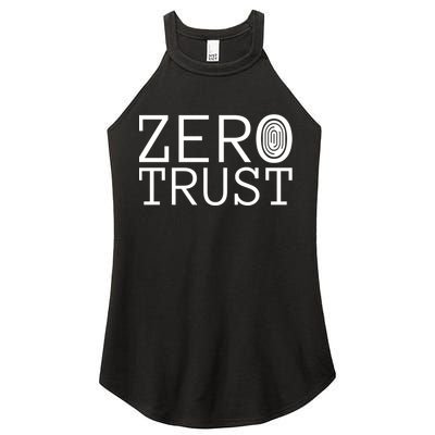 Zero Trust Cyber Security Hacking Programmer Developer Funny Gift Women's Perfect Tri Rocker Tank