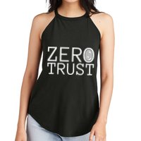 Zero Trust Cyber Security Hacking Programmer Developer Funny Gift Women's Perfect Tri Rocker Tank